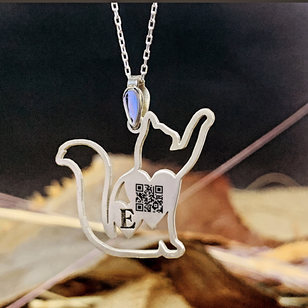 CAT SILVER NECKLACE 1