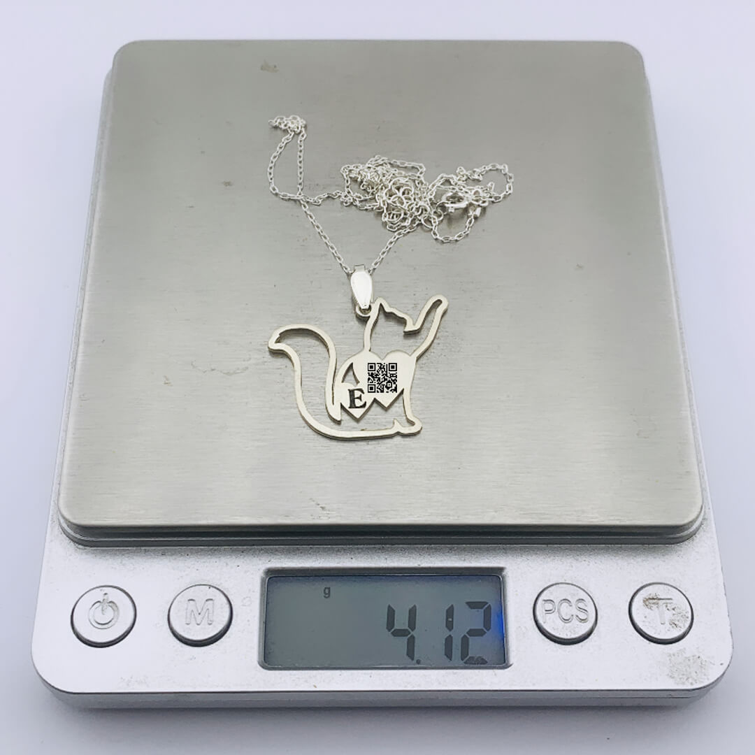 CAT SILVER NECKLACE 1