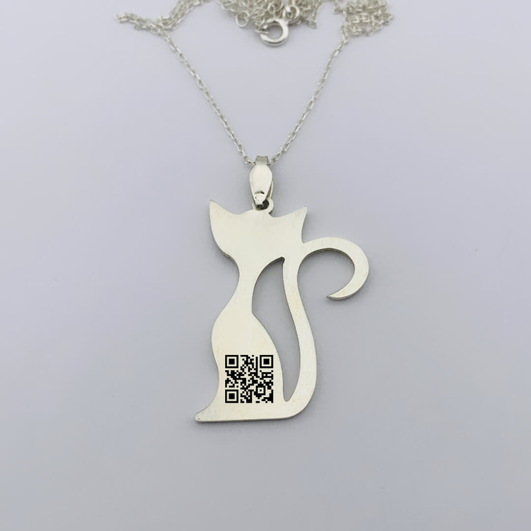 CAT SILVER NECKLACE 2