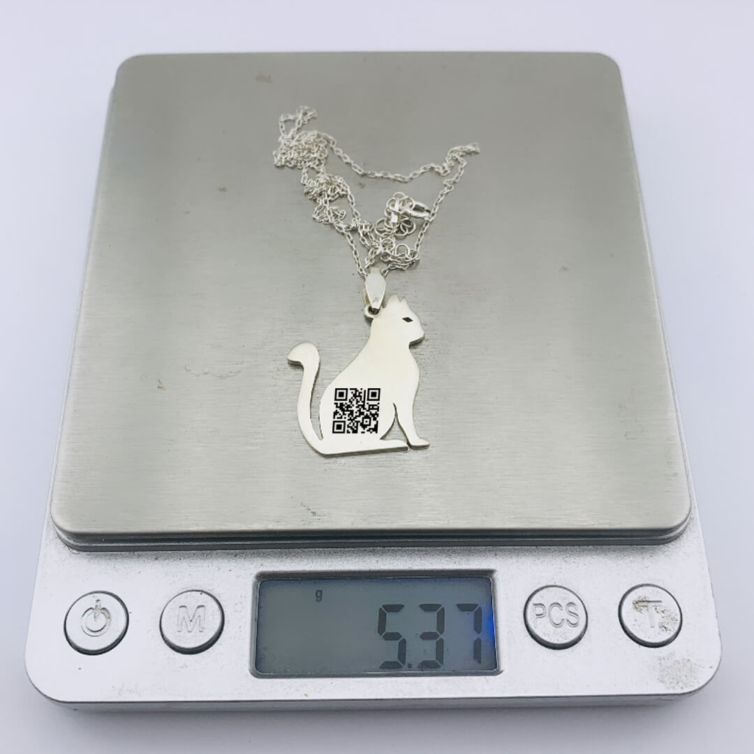 CAT SILVER NECKLACE 3