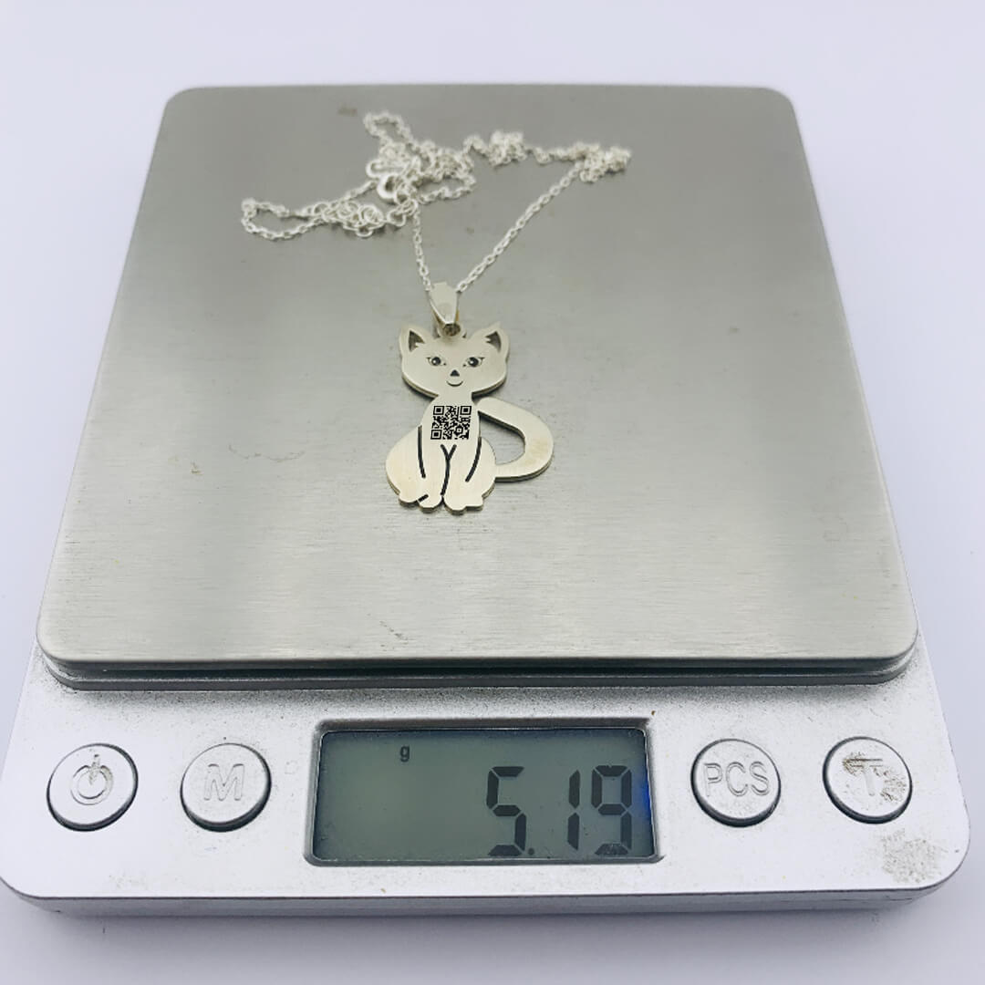 CAT SILVER NECKLACE 4