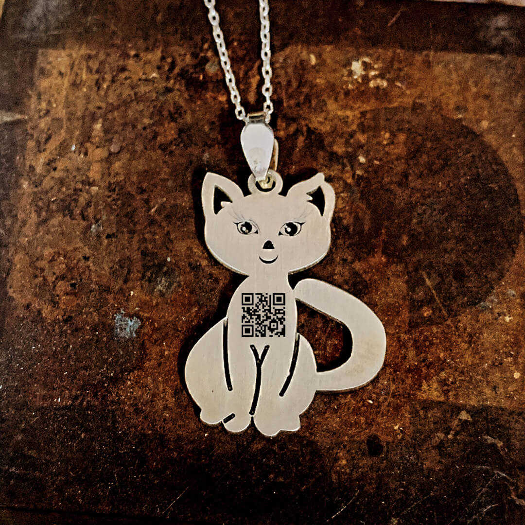 CAT SILVER NECKLACE 4
