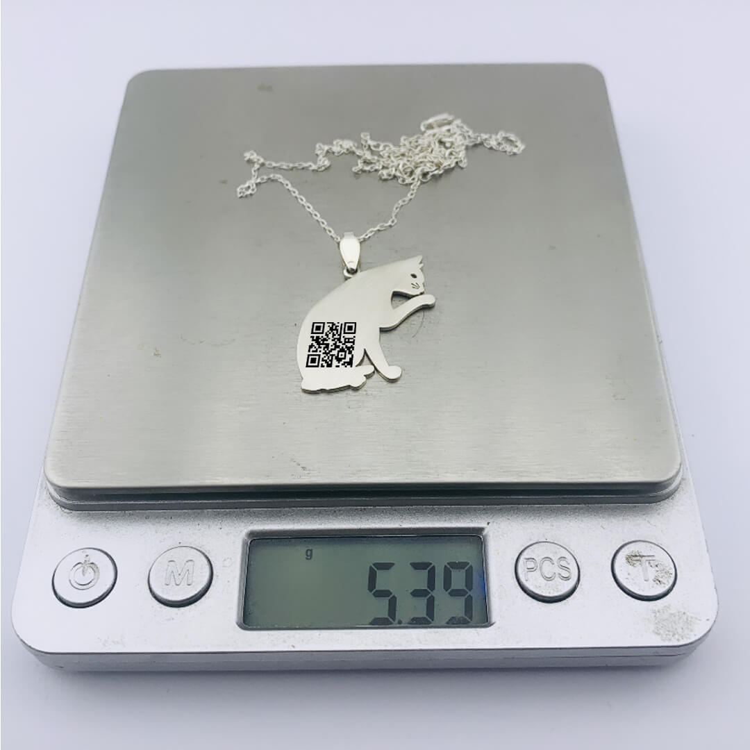 CAT SILVER NECKLACE 5